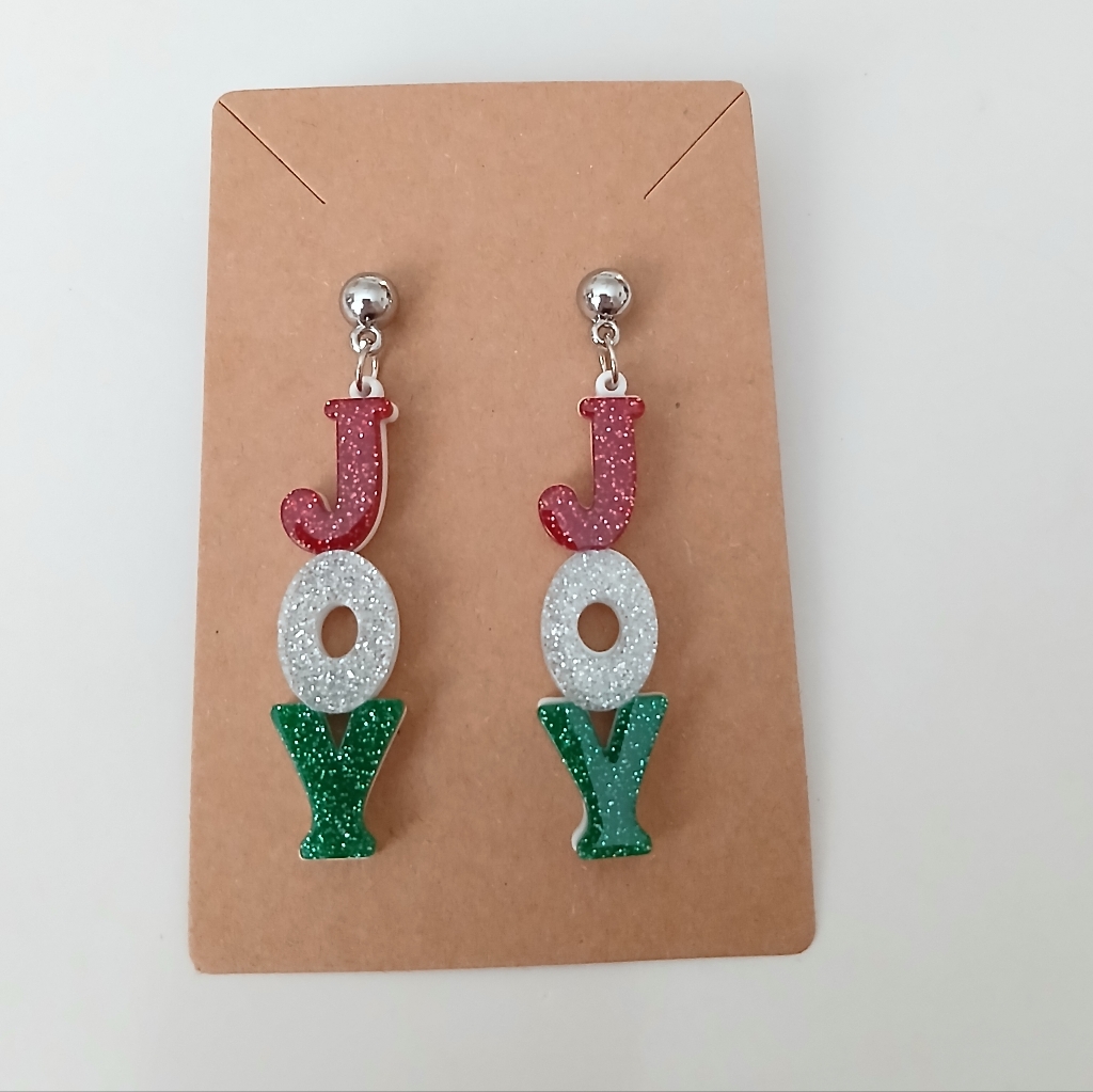 Fashion Jewelry Joy Earrings - Red Green Silver 9$